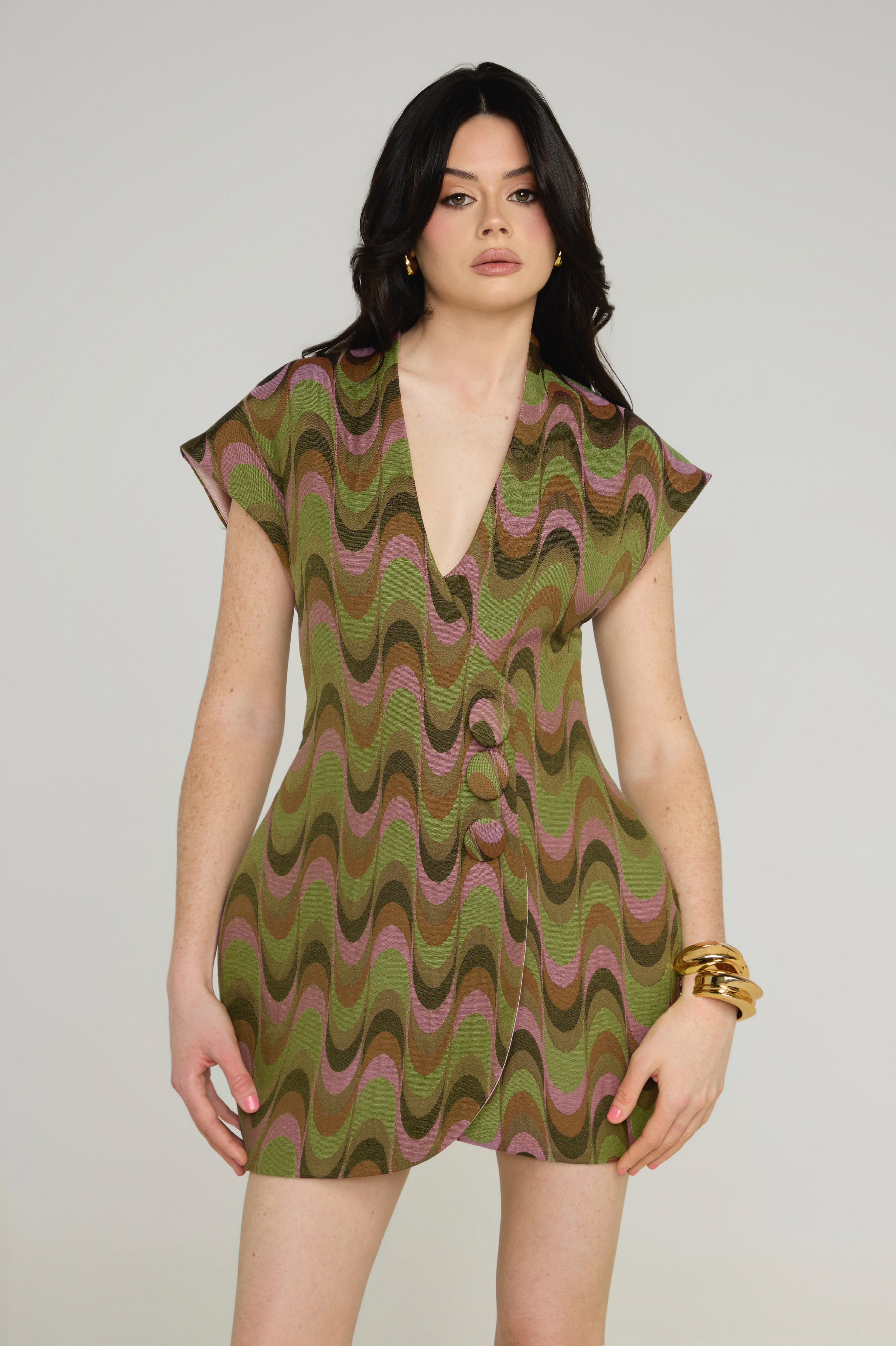 Mona Mini Dress - Vintage Pucci Print